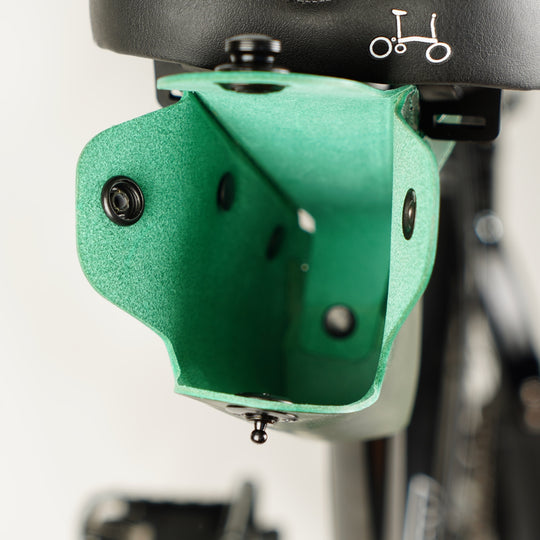 Leather Saddle Bag for Bicycles and Brompton bicycle - Leather Bicycle Accessory - Souma Leather