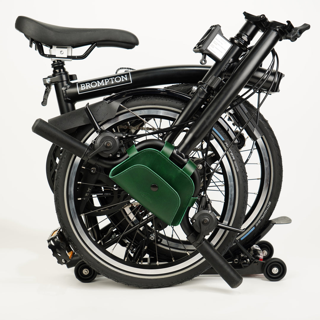 Leather Handlebar Bag for Brompton 2017+ - Brompton bags - Souma Leather