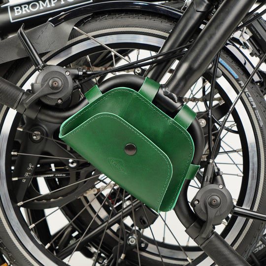Leather Handlebar Bag for Brompton 2017+ - Brompton bags - Souma Leather