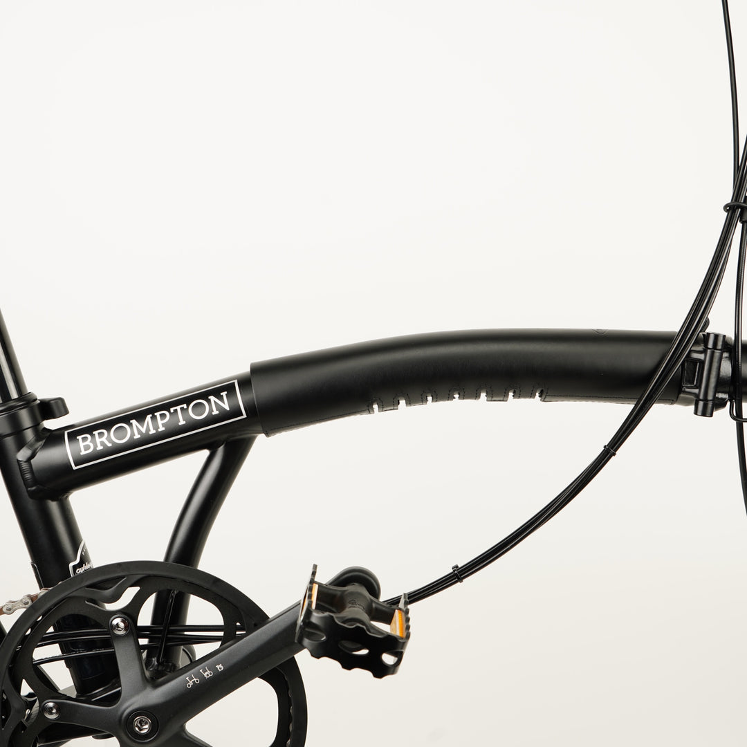 Leather Brompton Long Frame Protector - Velcro - Brompton - Souma Leather