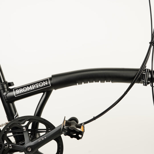 Leather Brompton Long Frame Protector - Velcro - Brompton - Souma Leather