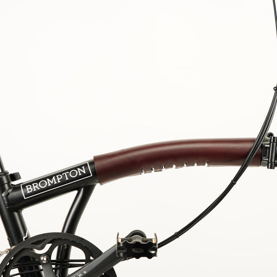 Leather Brompton Long Frame Protector - Velcro - Brompton - Souma Leather