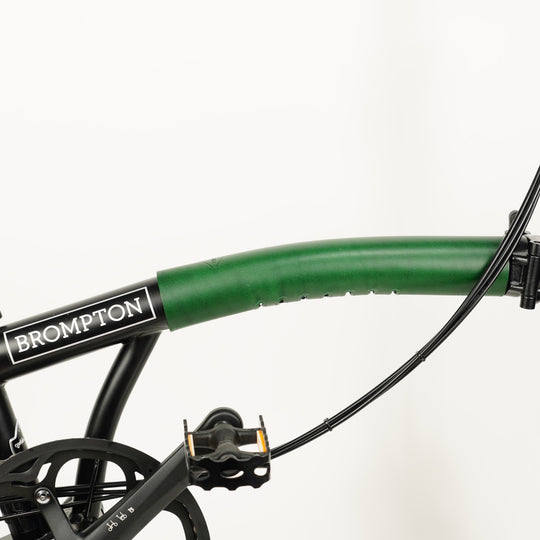 Leather Brompton Long Frame Protector - Velcro - Brompton - Souma Leather