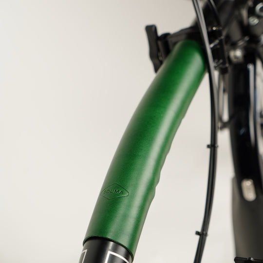 Leather Brompton Long Frame Protector - Velcro - Brompton - Souma Leather