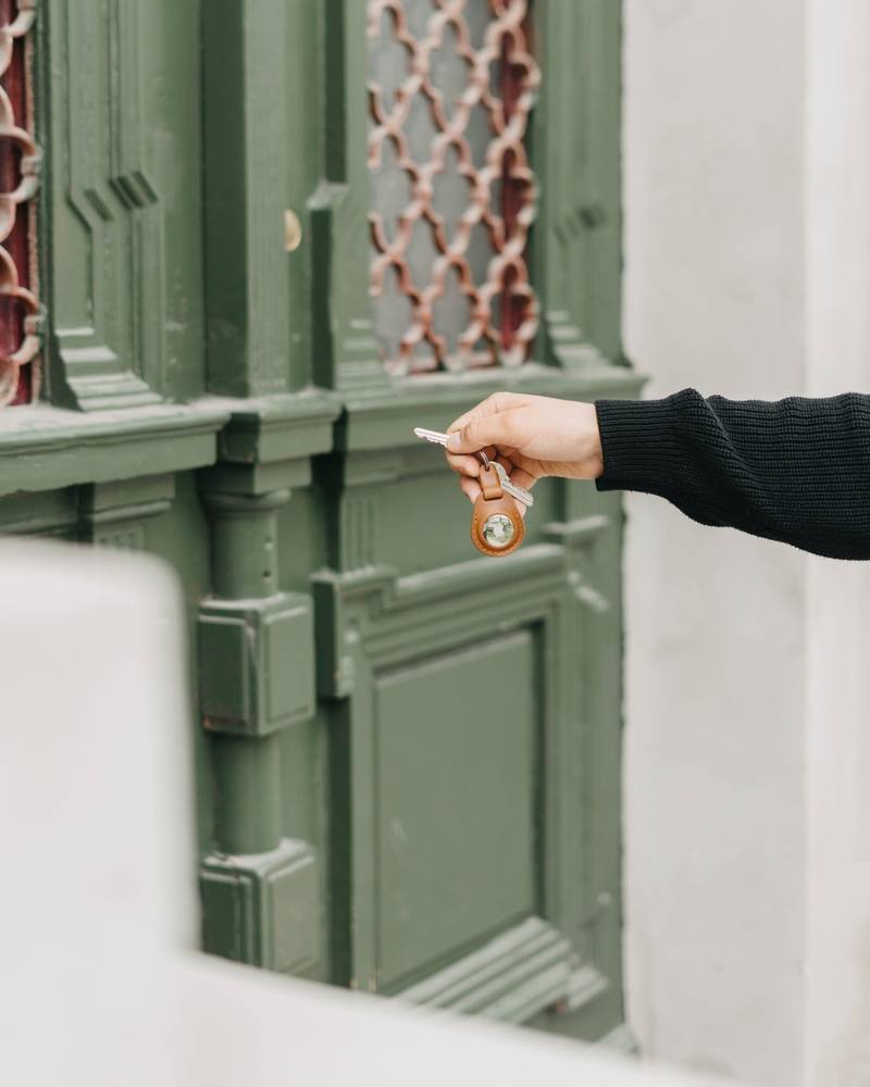 Apple AirTag Leather Keychain