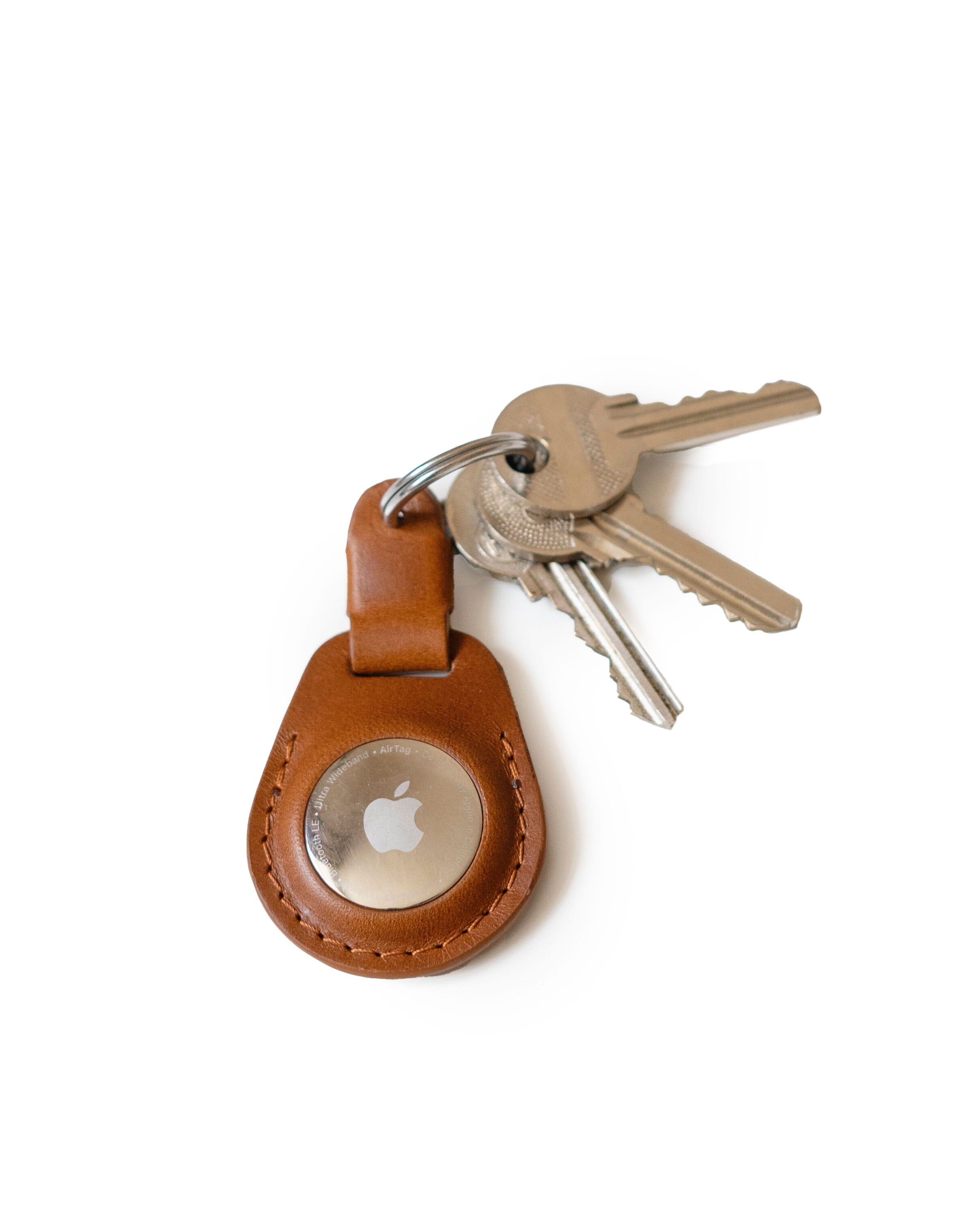 Verfolgen Apple Schlüssel Leather sicher Souma Handgefertigter – Sie Ihre AirTag – Leder-Schlüsselanhänger