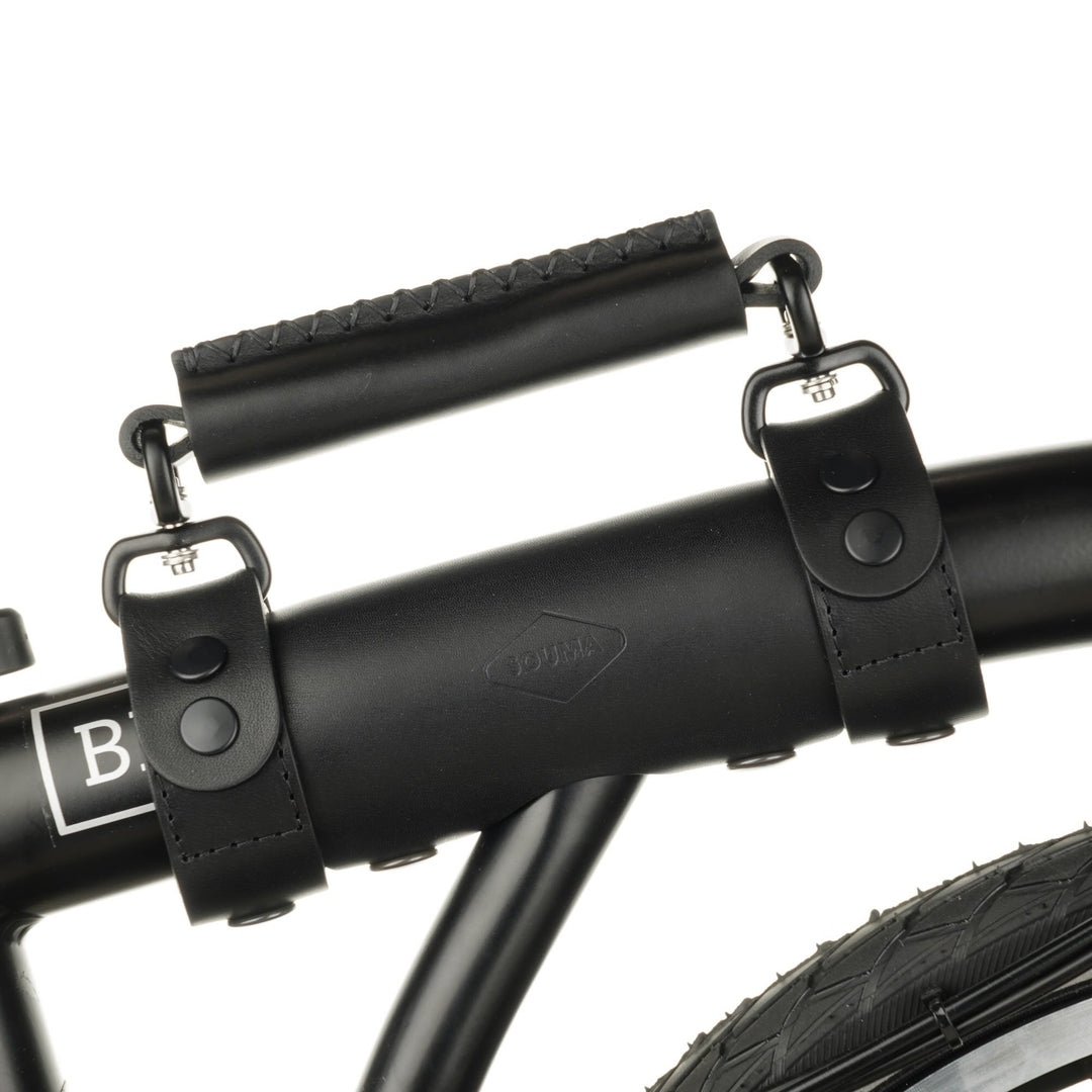 Heavy Duty Leather Carry Handle for Brompton Bicycle - Brompton accessories - Souma Leather