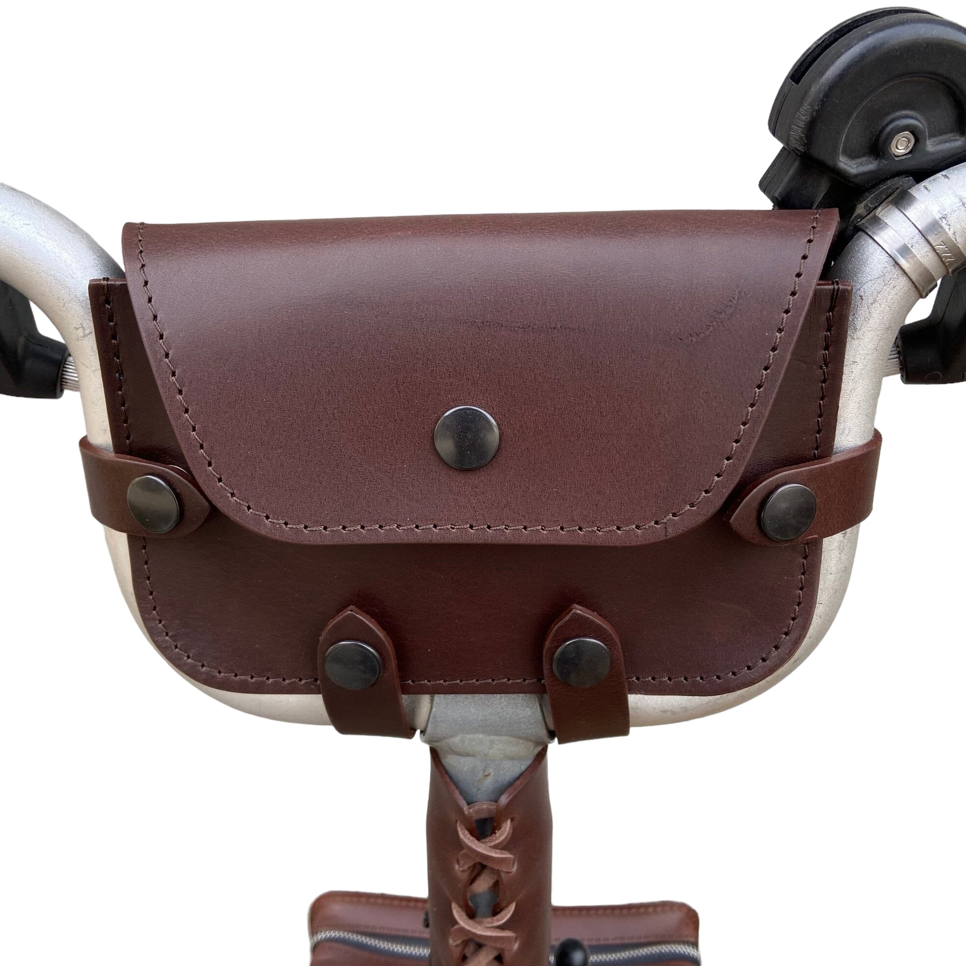 Leather Handlebar Bag for Brompton Pre - 2017 - Brompton bags - Souma Leather