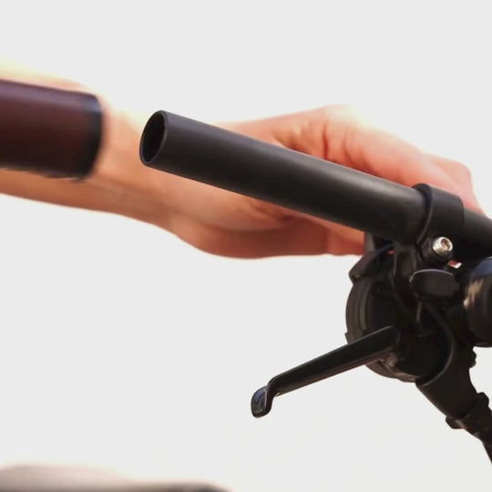 Leather Handlebar Grips for Brompton with Wood Bar Ends