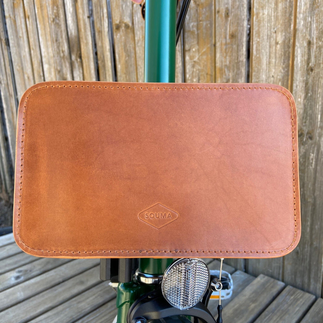Front Carrier Pouch for Brompton - Brompton bags - Souma Leather