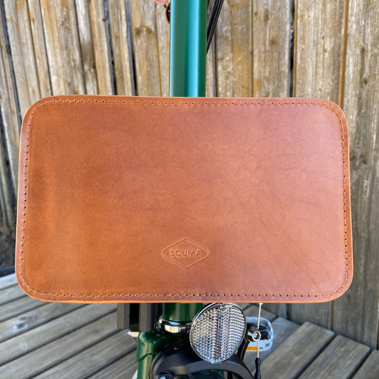Front Carrier Pouch for Brompton - Brompton bags - Souma Leather