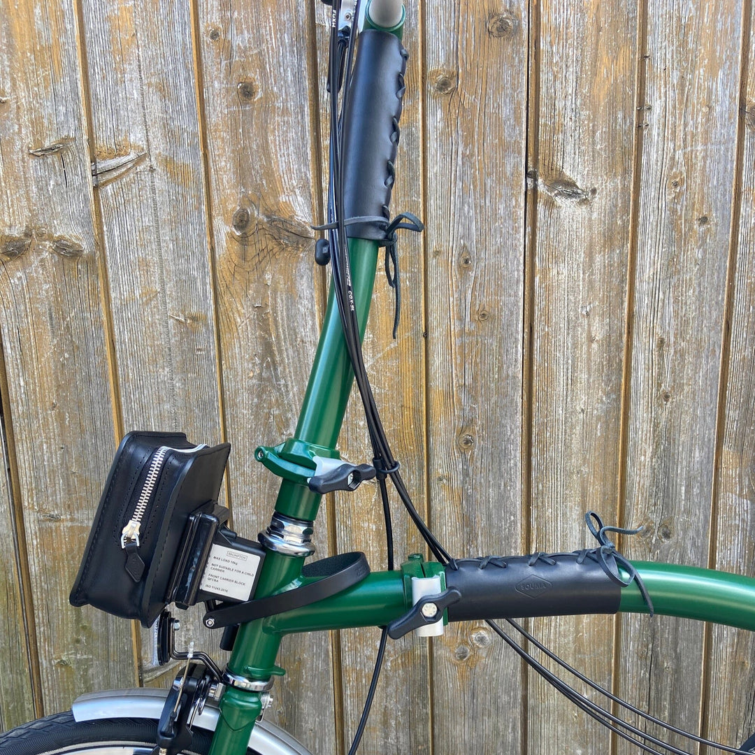 Front Carrier Pouch for Brompton - Brompton bags - Souma Leather
