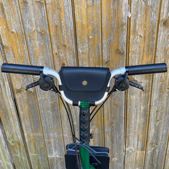 Leather Handlebar Bag for Brompton 2017+ - Brompton bags - Souma Leather