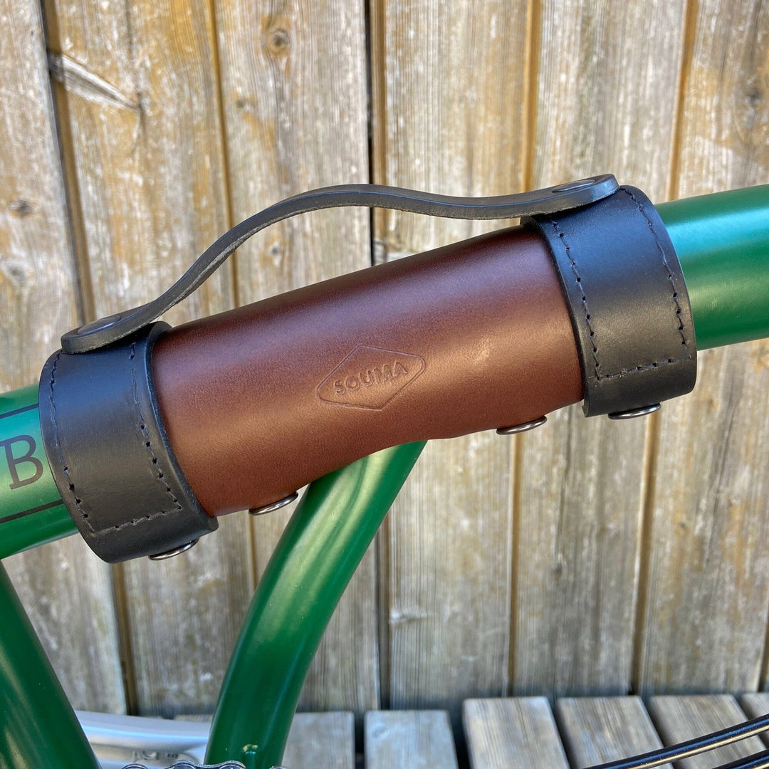 Leather Brompton Carry Handle - Brompton accessories - Souma Leather