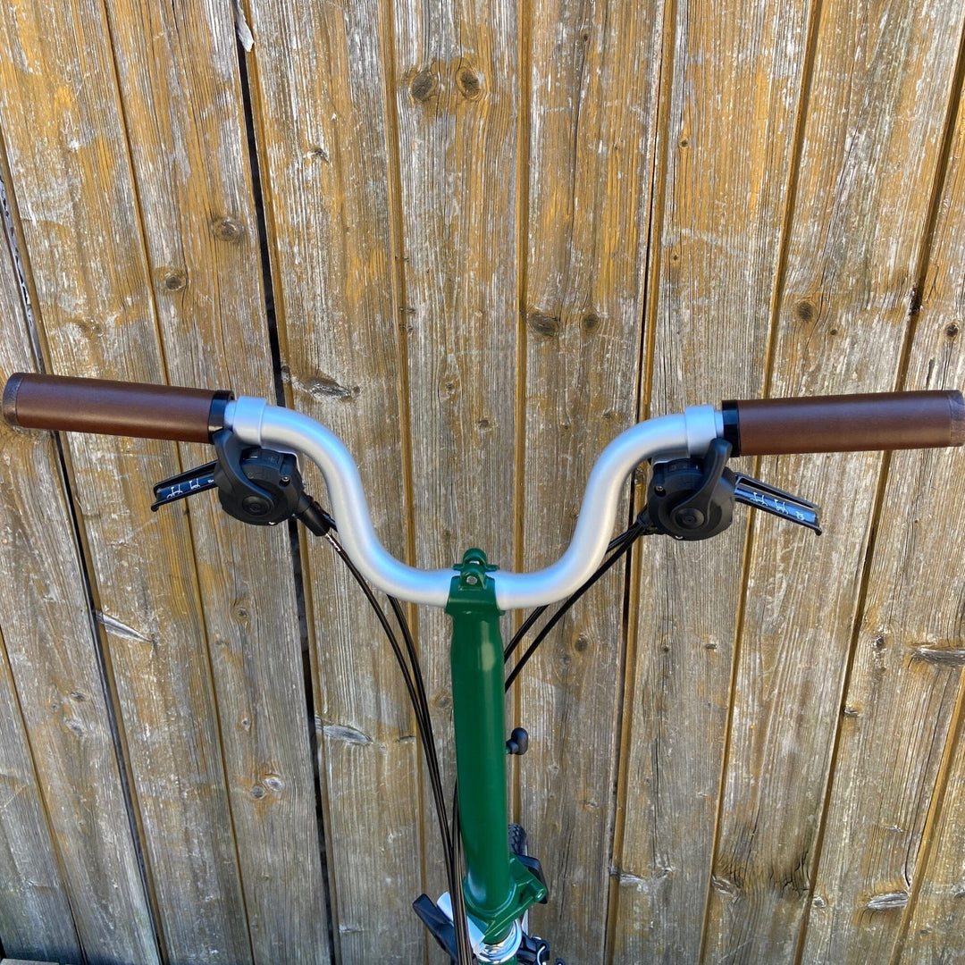 Leather Handlebar Grips for Brompton and Classic Bicycles - Brompton - Souma Leather