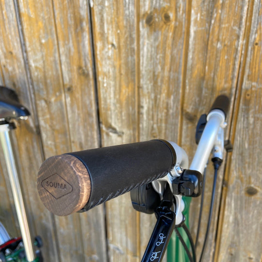 Leather Handlebar Grips for Brompton and Classic Bicycles - Brompton - Souma Leather