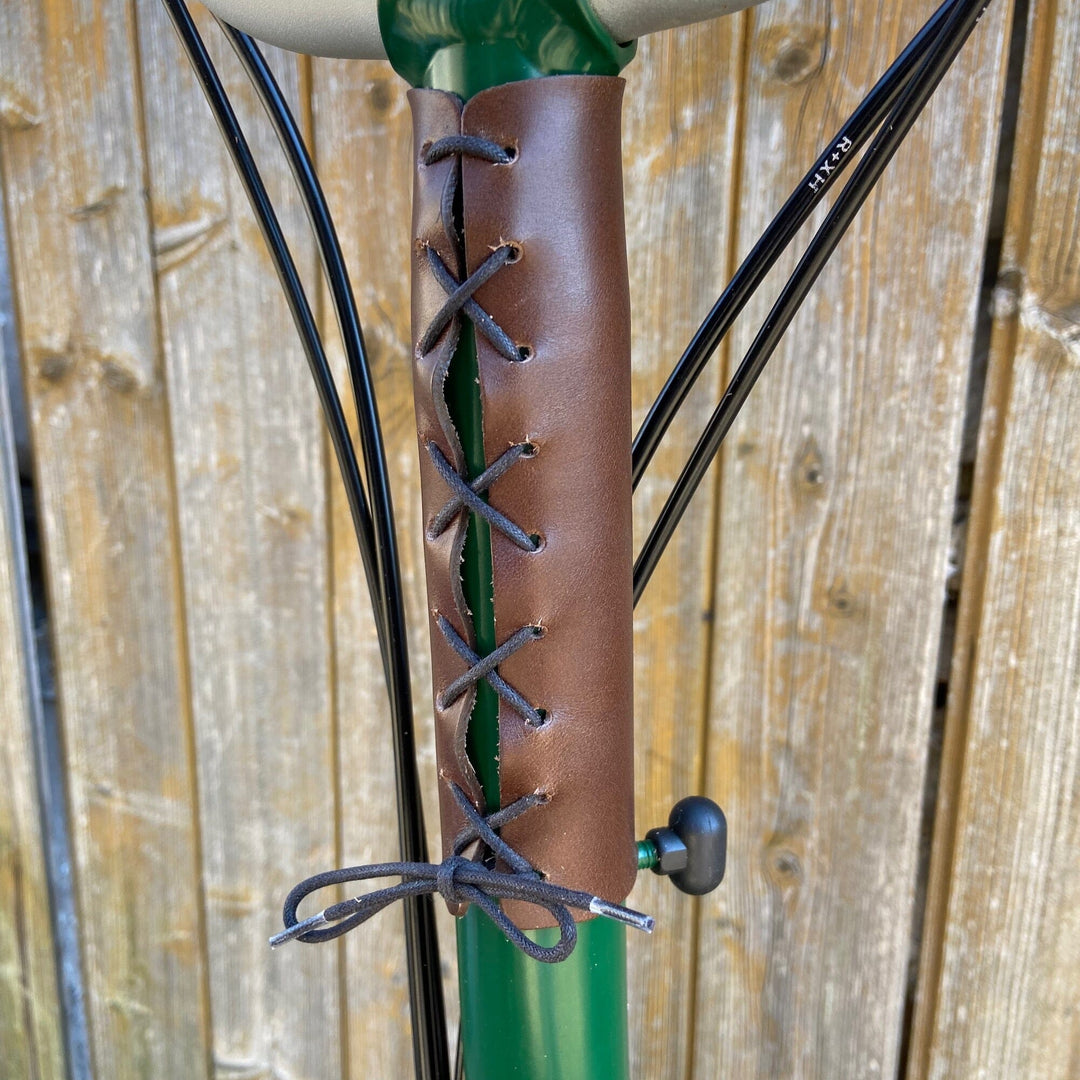 Brompton Frame Protector - Lace On - Brompton accessories - Souma Leather