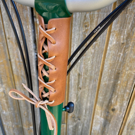 Brompton Frame Protector - Lace On - Brompton accessories - Souma Leather
