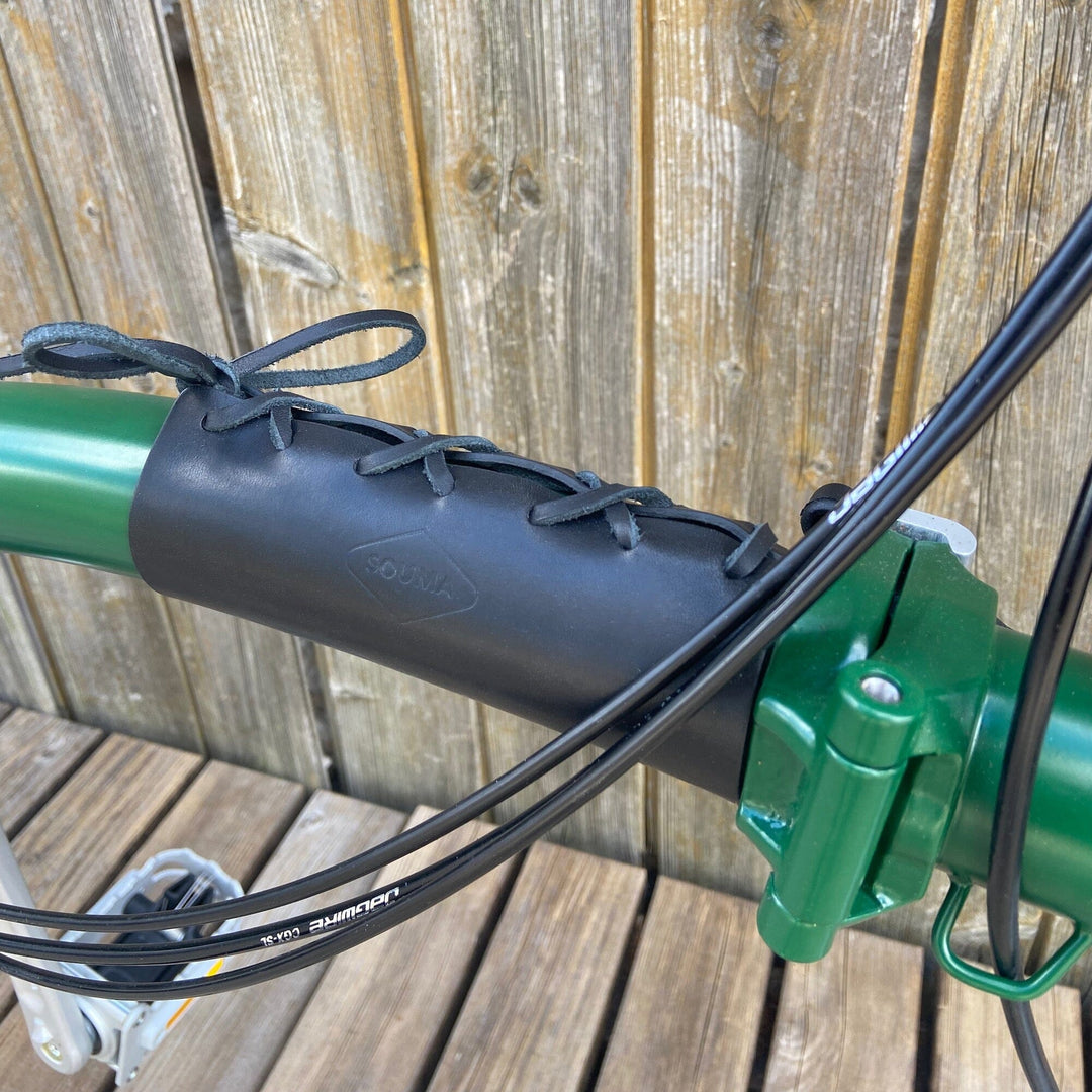 Brompton Frame Protector - Lace On - Brompton accessories - Souma Leather