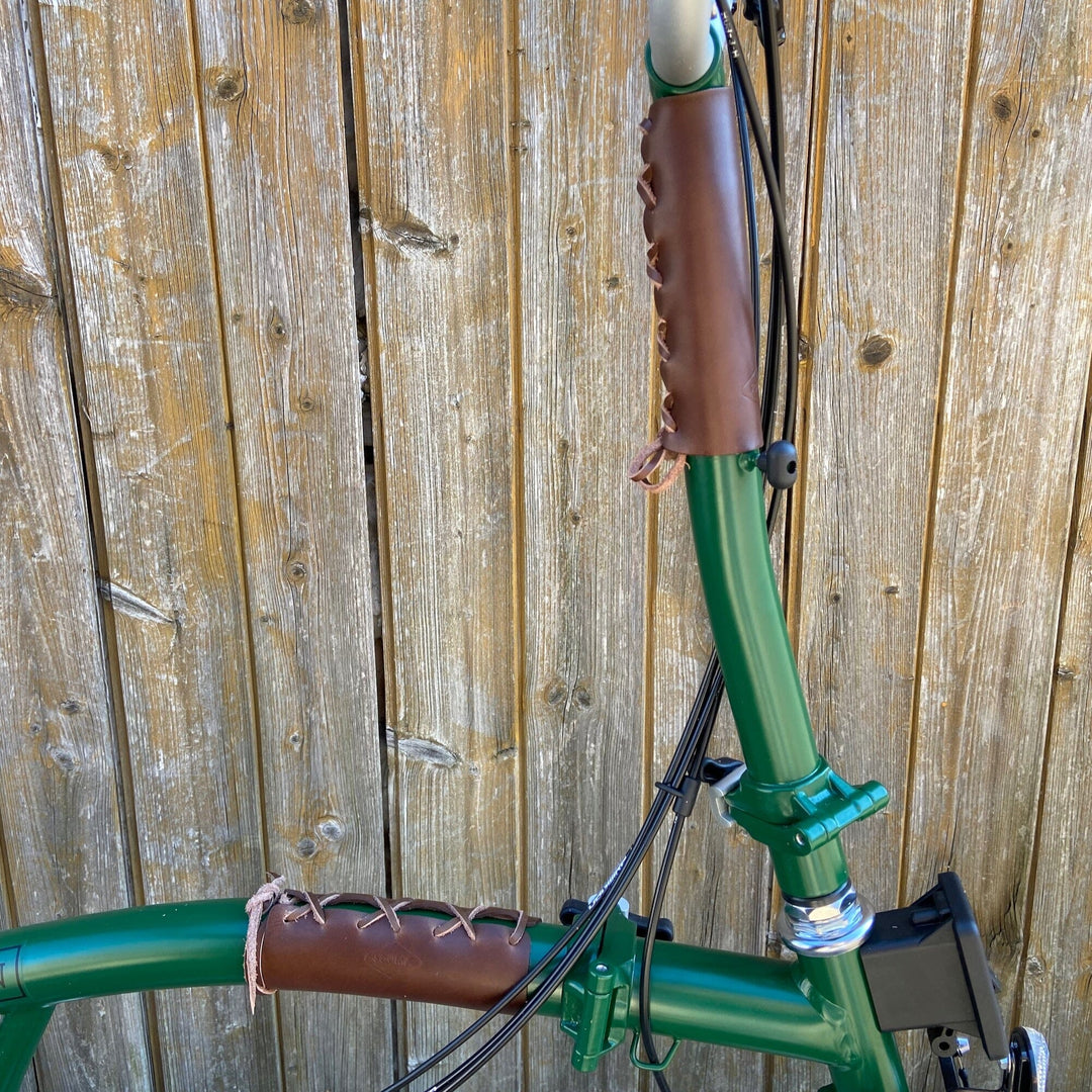 Brompton Frame Protector - Lace On - Brompton accessories - Souma Leather