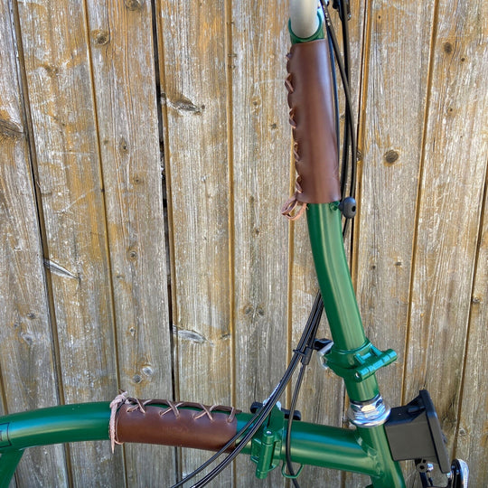 Brompton Frame Protector - Lace On - Brompton accessories - Souma Leather