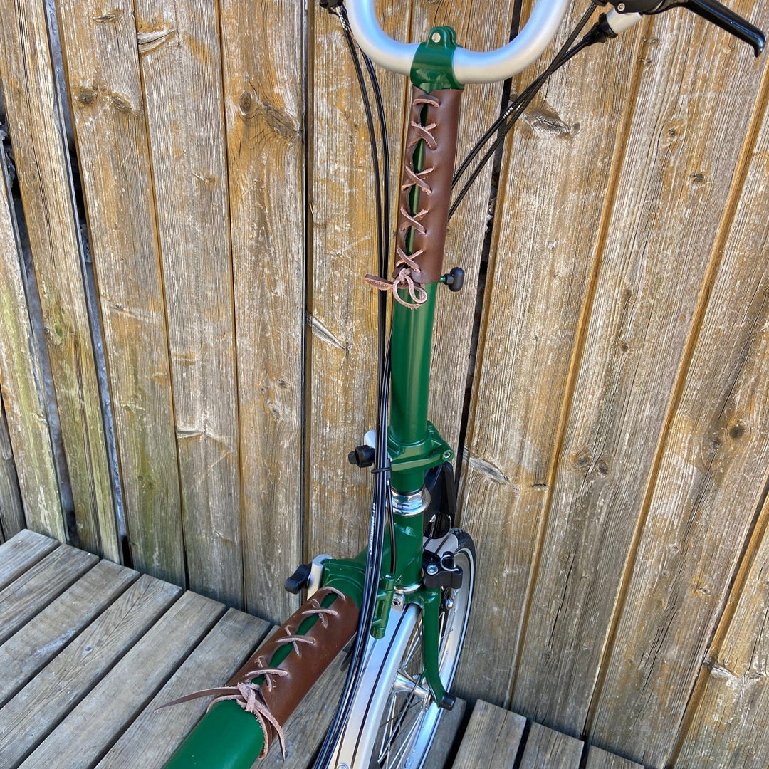 Brompton Frame Protector - Lace On - Brompton accessories - Souma Leather