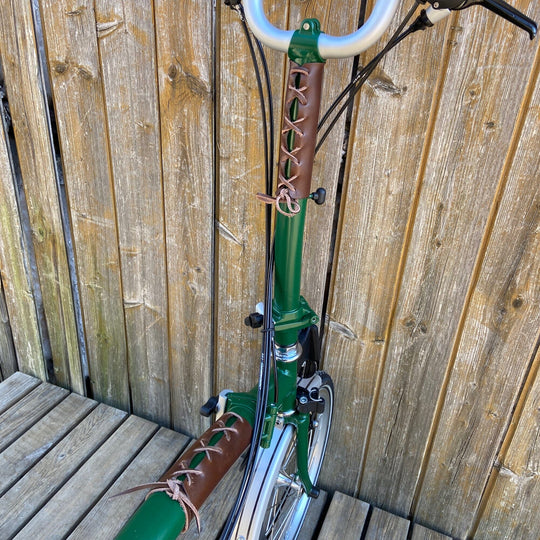 Brompton Frame Protector - Lace On - Brompton accessories - Souma Leather