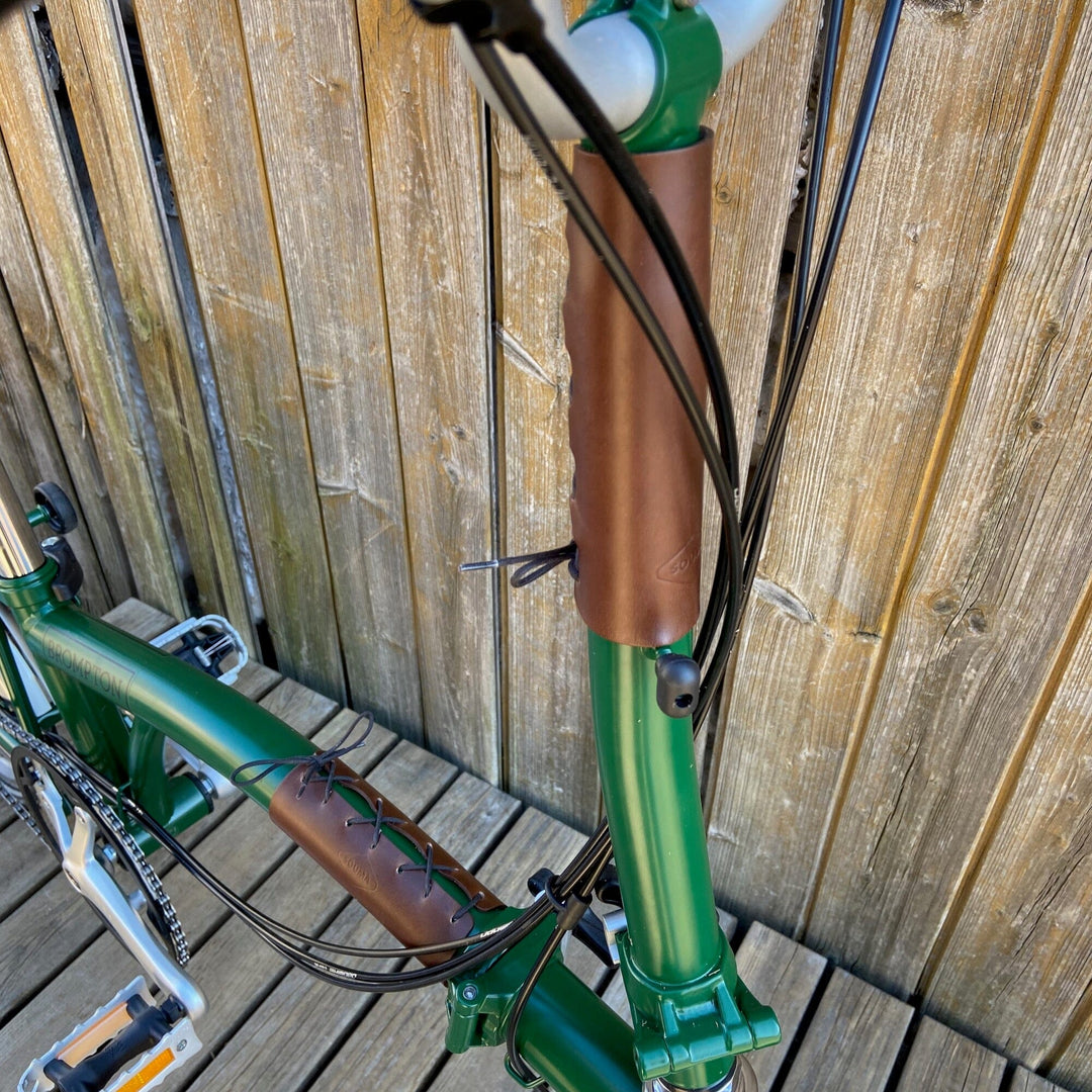 Brompton Frame Protector - Lace On - Brompton accessories - Souma Leather