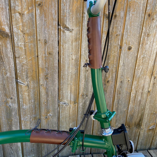 Brompton Frame Protector - Lace On - Brompton accessories - Souma Leather