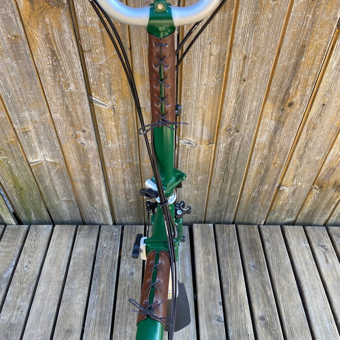 Brompton Frame Protector - Lace On - Brompton accessories - Souma Leather