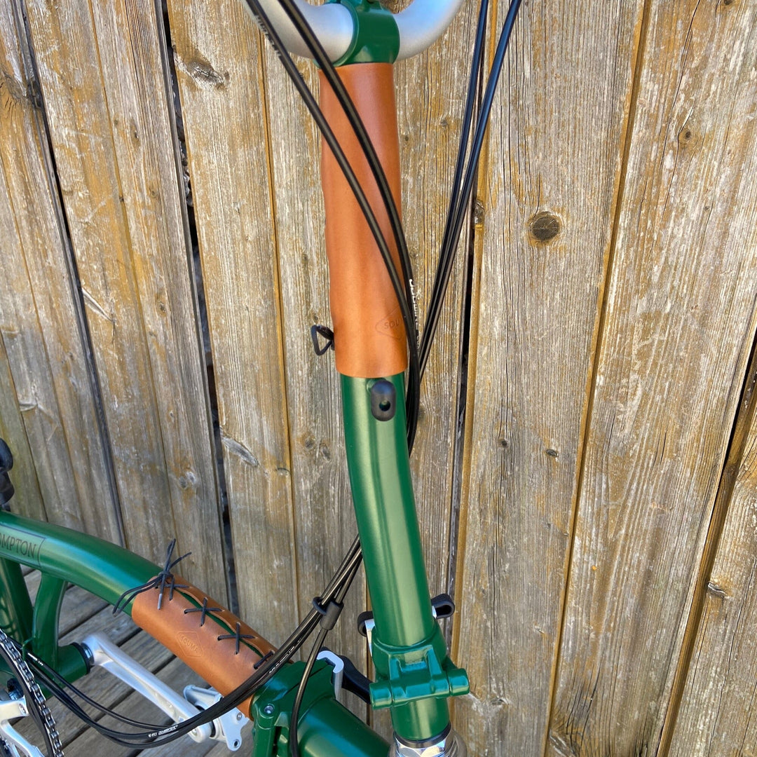Brompton Frame Protector - Lace On - Brompton accessories - Souma Leather