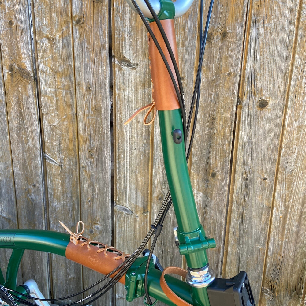 Brompton Frame Protector - Lace On - Brompton accessories - Souma Leather
