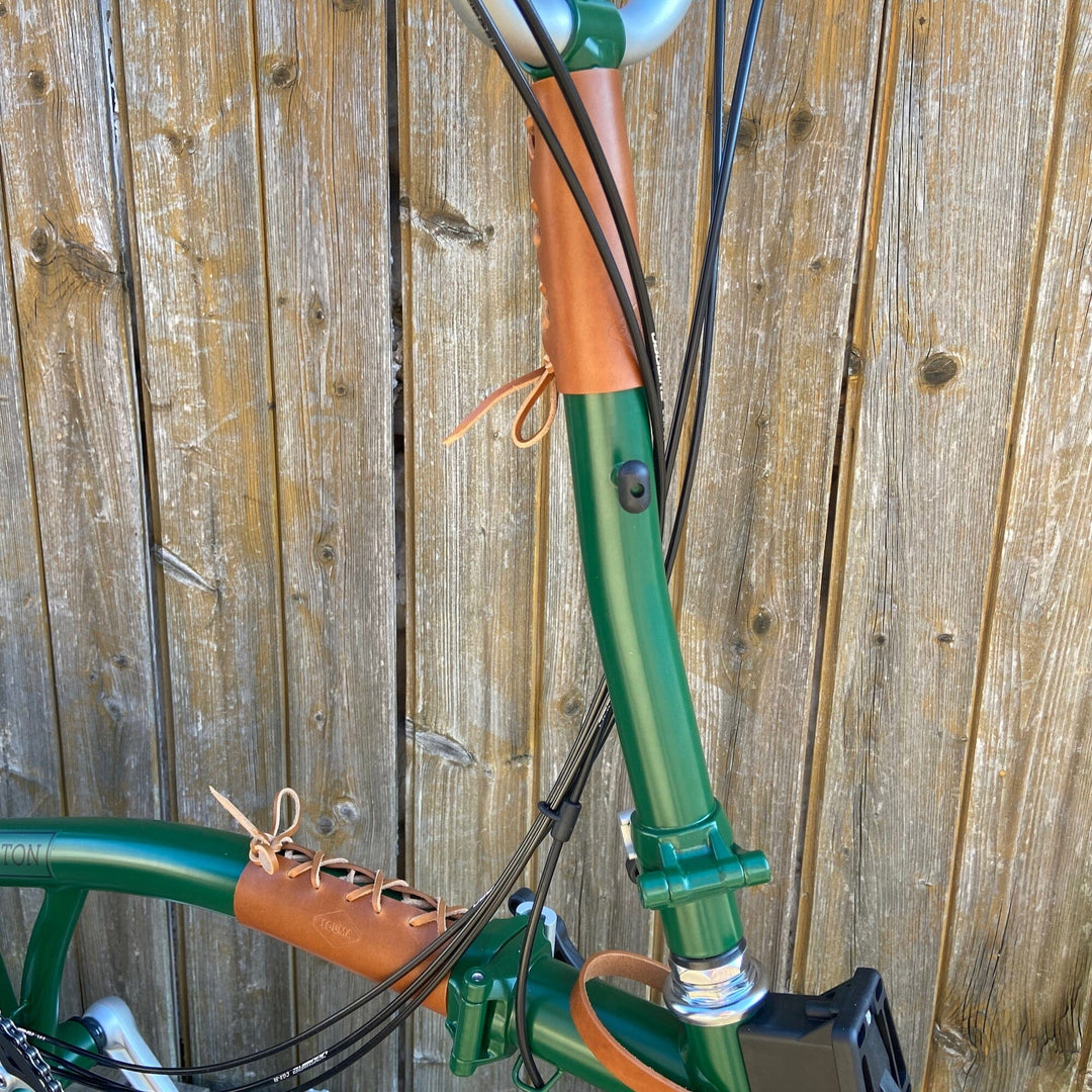 Brompton Frame Protector - Lace On - Brompton accessories - Souma Leather