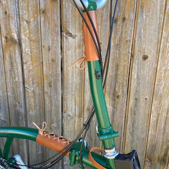 Brompton Frame Protector - Lace On - Brompton accessories - Souma Leather