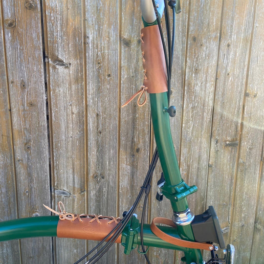 Brompton Frame Protector - Lace On - Brompton accessories - Souma Leather