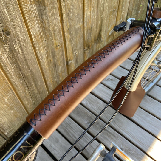 Long Frame cover for Brompton - Sew on - Brompton accessories - Souma Leather