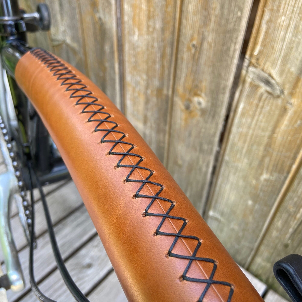 Long Frame cover for Brompton - Sew on - Brompton accessories - Souma Leather