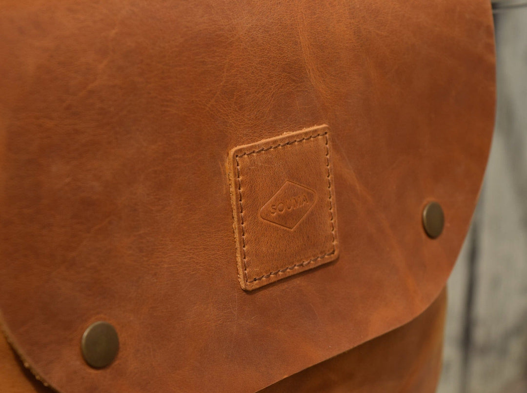 Bikegab - Leather bicycle frame bag/shoulder bag "TOPAZ" - Bikegab - bicycle accessory - Souma Leather