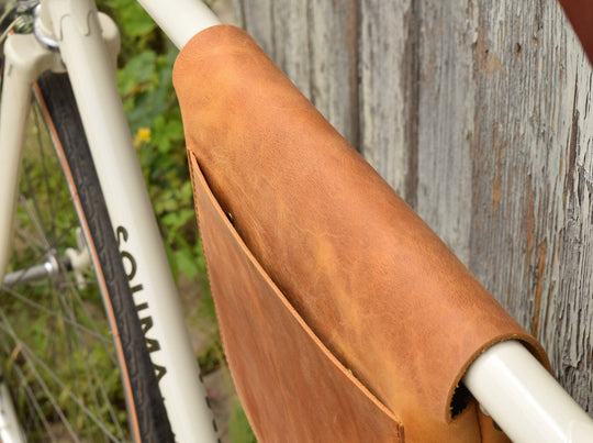 Bikegab - Leather bicycle frame bag/shoulder bag "TOPAZ" - Bikegab - bicycle accessory - Souma Leather