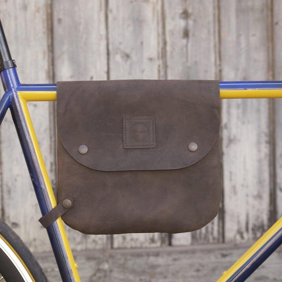 Bikegab - Leather bicycle frame bag/shoulder bag "DARK BROWN" - Bikegab - bicycle accessory - Souma Leather