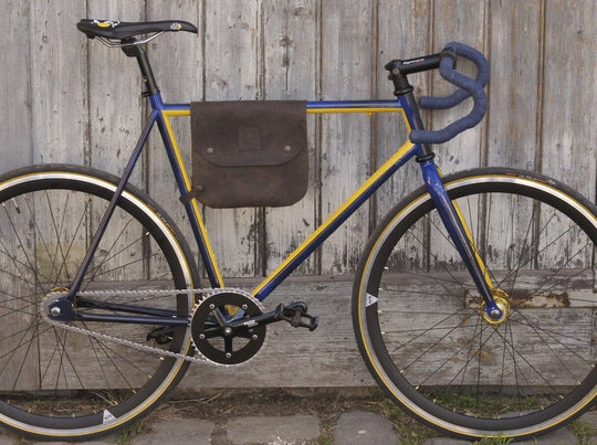 Bikegab - Leather bicycle frame bag/shoulder bag "DARK BROWN" - Bikegab - bicycle accessory - Souma Leather