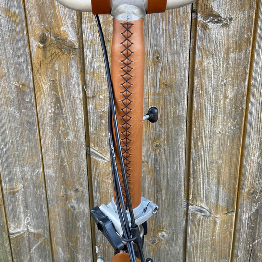 Full Frame Leather Protector Set for Brompton Bicycle - Sew on - Bicycle Covers - Souma Leather