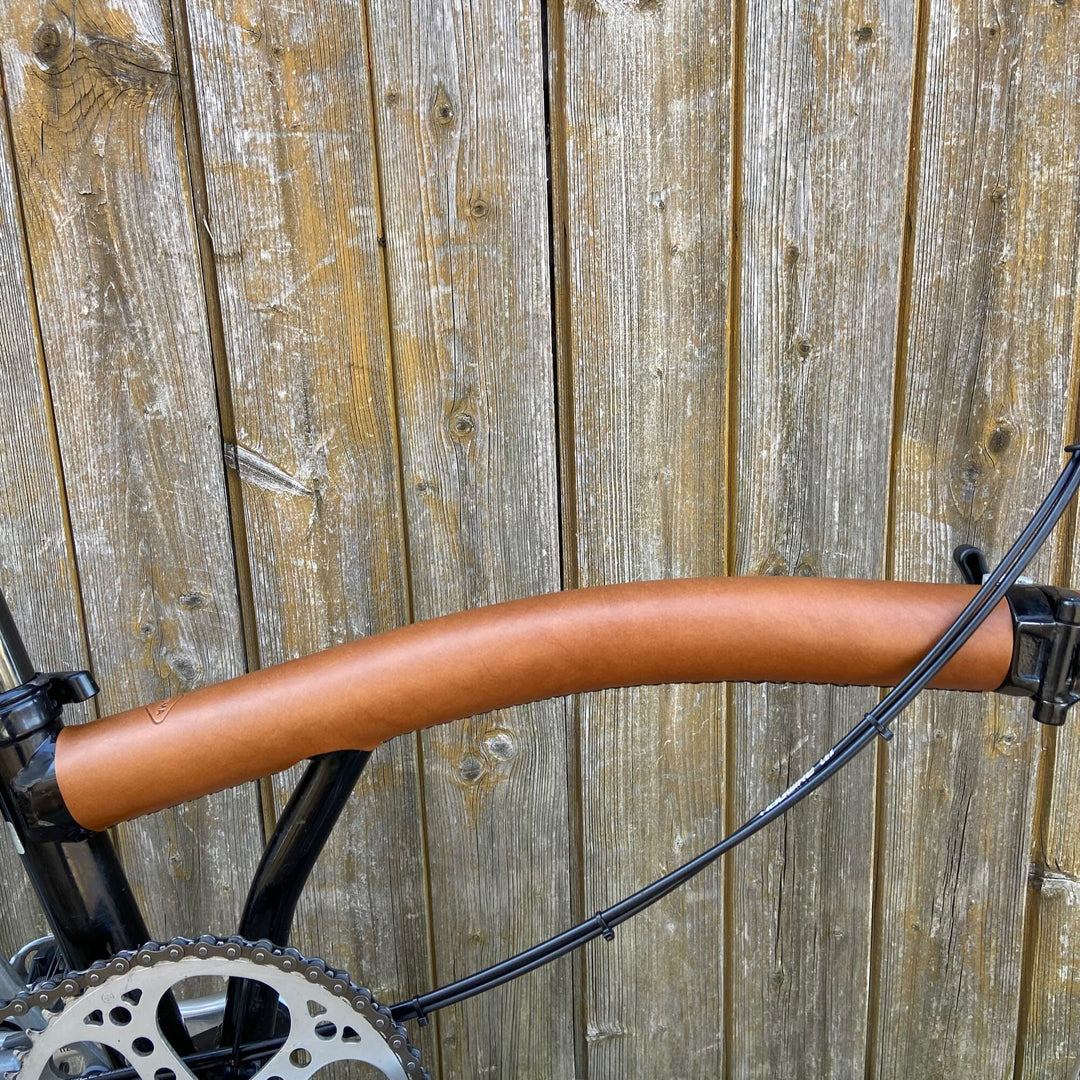 Full Frame Leather Protector Set for Brompton Bicycle - Sew on - Bicycle Covers - Souma Leather