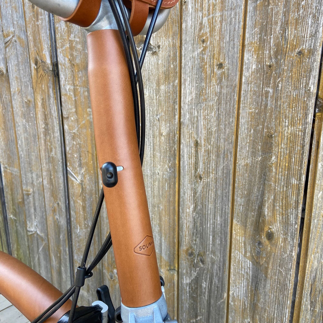 Full Frame Leather Protector Set for Brompton Bicycle - Sew on - Bicycle Covers - Souma Leather