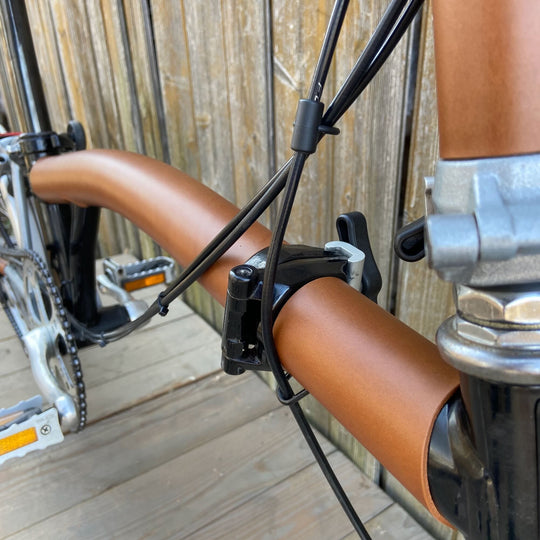 Full Frame Leather Protector Set for Brompton Bicycle - Sew on - Bicycle Covers - Souma Leather
