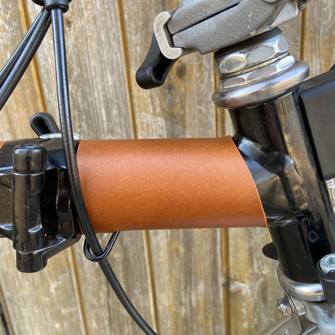Full Frame Leather Protector Set for Brompton Bicycle - Sew on - Bicycle Covers - Souma Leather