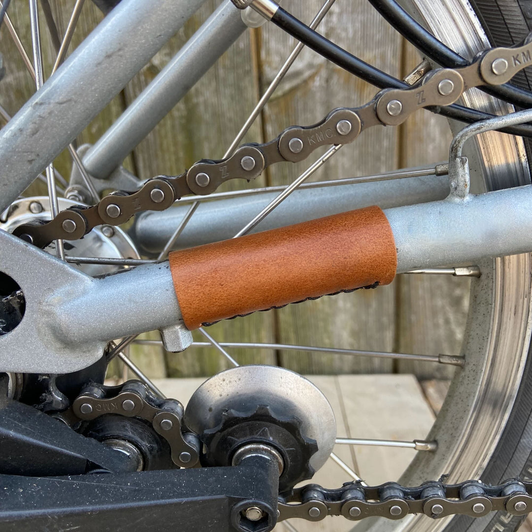Full Frame Leather Protector Set for Brompton Bicycle - Sew on - Bicycle Covers - Souma Leather