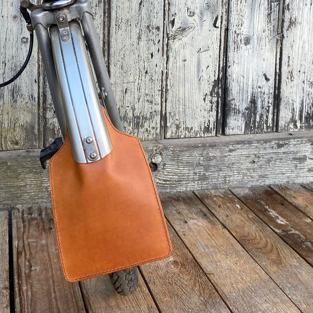Leather Mud Flaps for Brompton - Brompton accessories - Souma Leather