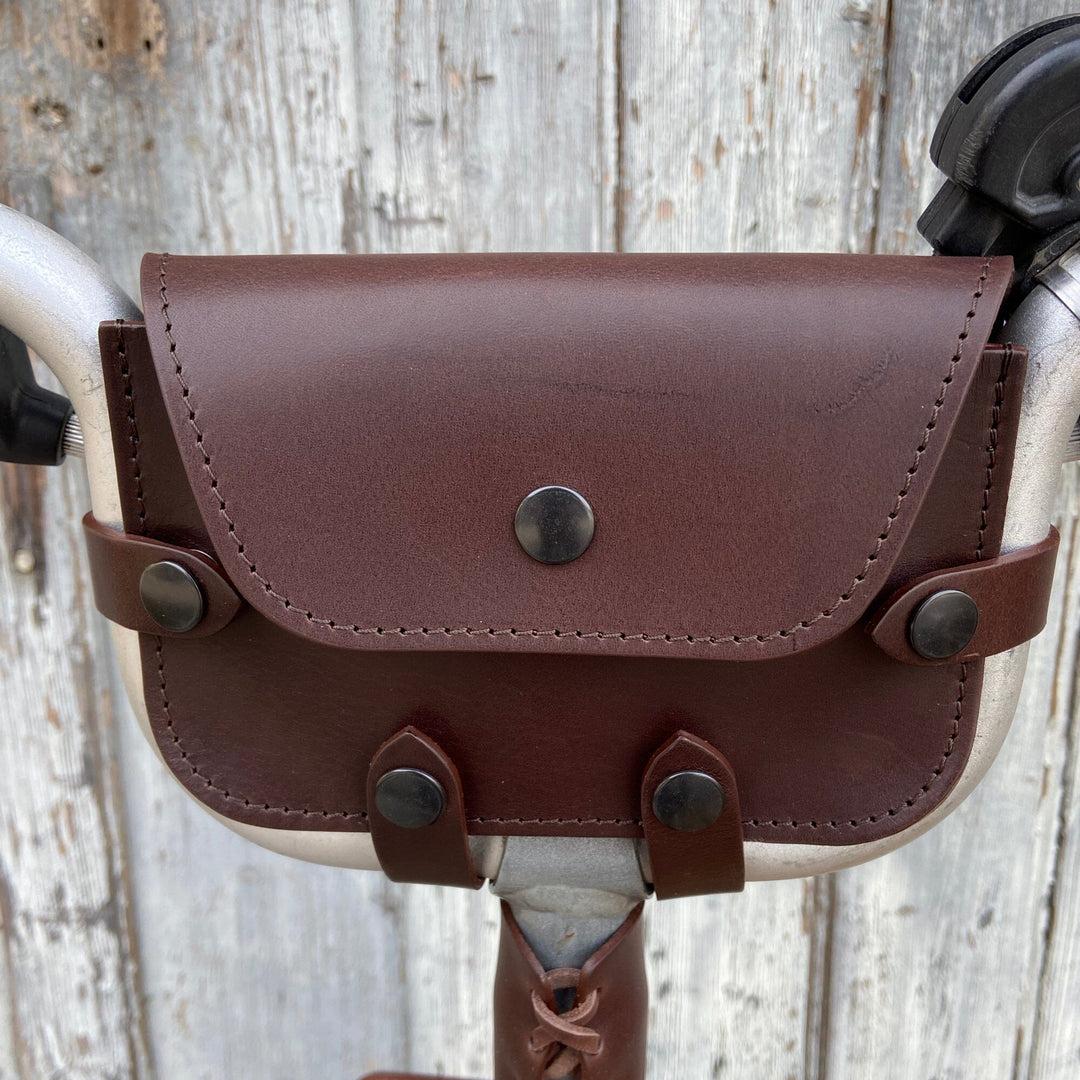 Leather Handlebar Bag for Brompton Pre - 2017 - Brompton bags - Souma Leather