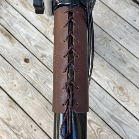 Brompton Frame Protector - Lace On - Brompton accessories - Souma Leather